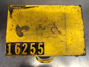 ALMETEK E-Z Indentification Systems Carry Case w/ some Molded Letters & Numbers