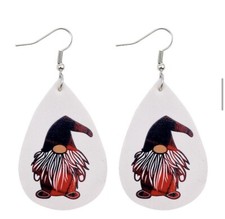Gnome Earrings Faux Leather