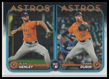 2024 Topps Update Blair Henley / Shawn Dubin RC, RCOM Houston Astros 312