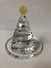 PARTYLITE  Sparkle Lite Crystal Christmas Tree Tea Light Holder