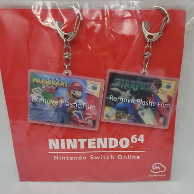 My Nintendo Switch Online Classic Keychains N64 Mario Starfox New Sealed 