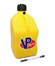 VP Fuel Yellow 5 Gallon Utility Water Container Fuel Jug Gas Diesel + Fill Hose