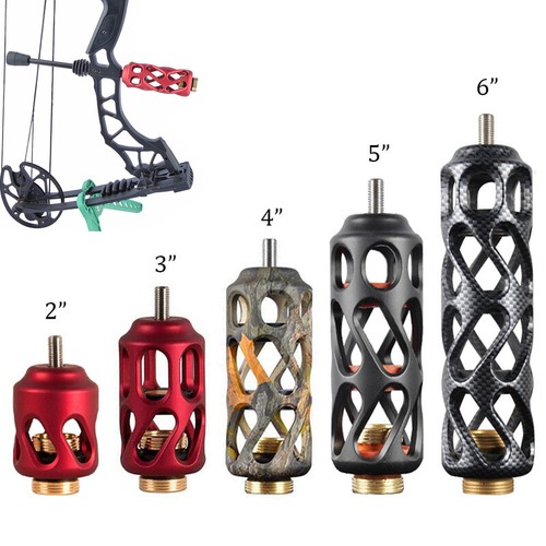 Compound Bow Stabilizer 2" 3" 4" 5" 6" Damper Aluminum Harmonic Archery Silencer