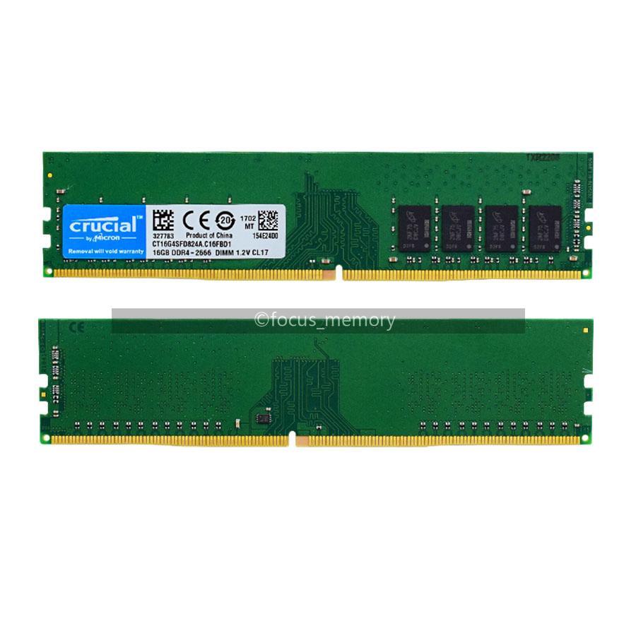 Crucial 16 GB 288-Pin DDR4 2666 PC4-21300 CT16G4DFD8266.C16FE
