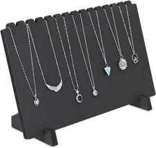 Wooden Plank Necklace Stand for 15 Necklaces, Jewelry Display Holder
