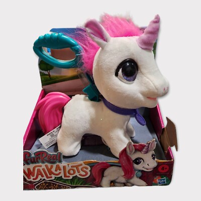 FurReal Walk A Lots Big Wags Hasbro - Pet Unicorn Color White with Sounds