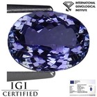 2.53 Ct IGI Certified A Natural Tanzanite Gemstone Blue Violet Oval Cut — photo 1