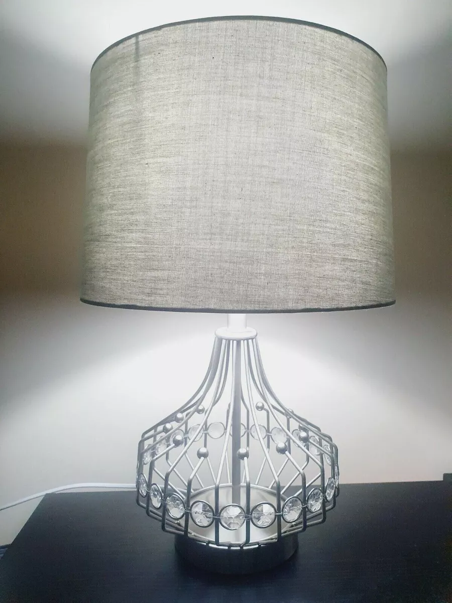 Silver metal clearance lamp shade