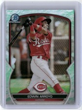 2023 Bowman Edwin Arroyo Chrome Prospects Lunar Glow Refractors #BCP-66 1B4B33