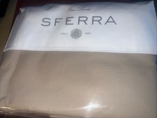 Sferra Queen Flat  Fitted Sheets Celeste Grey New Cotton Percale Hemstitch