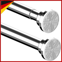 Duschvorhangstange Ausziehbar Edelstahl Teleskopstange 135-200Cm Ohne Bohren