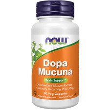Dopa Mucuna 90 Veg Caps By Now Foods