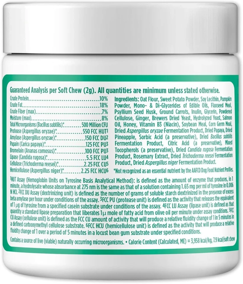 Probiótico para cachorros con enzimas digestivas - sabor calabaza (120 CT) Foto 2 de 4