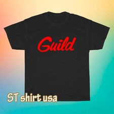 New logo Guild Guitars Logo T-Shirt Funny Size S to 5XL