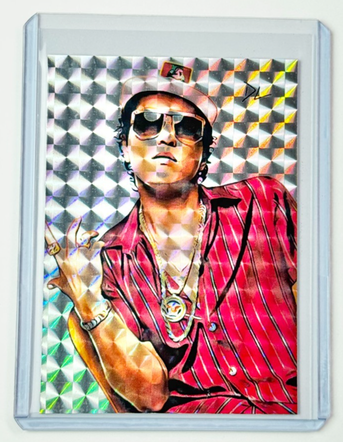 Bruno Mars Limited Edition Artist Signed “Pop Icon” Refractor