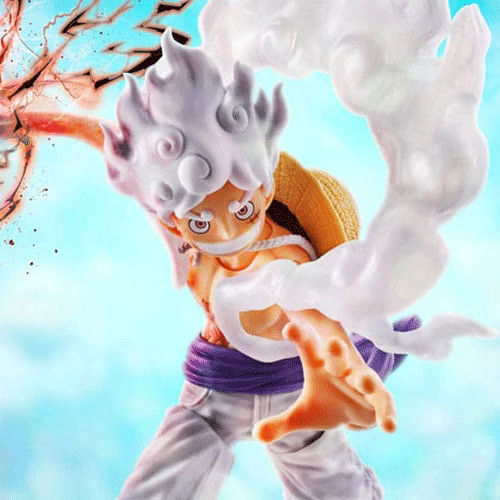 Figurine Luffy Gear 5 S.H. Figuarts Egghead de Bandai pour collectionneurs de One Piece