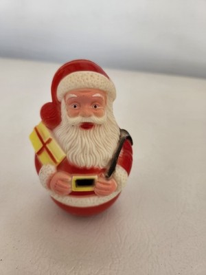 Vintage Plastic Roly Poly Santa Clause