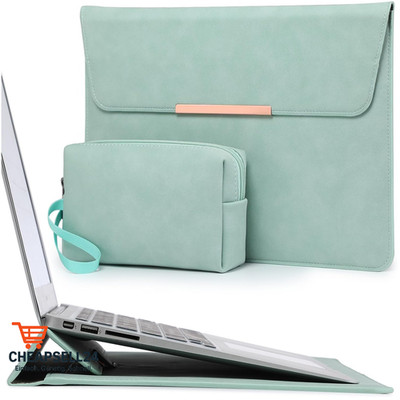 Laptop Hülle 15 Zoll Standfunktion Macbook Air Pro Surface Tasche Minz