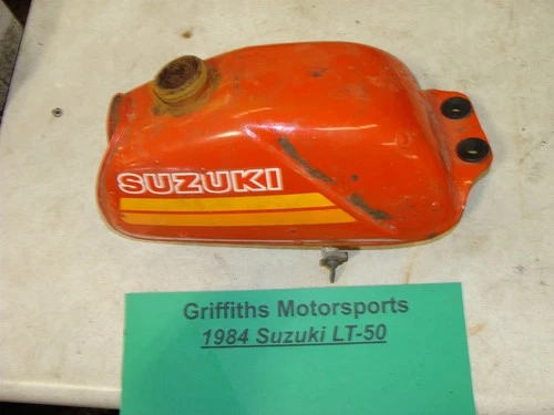 1984 SUZUKI LT50 Quadrunner 50 oem original gas fuel tank w petcock valve READ
