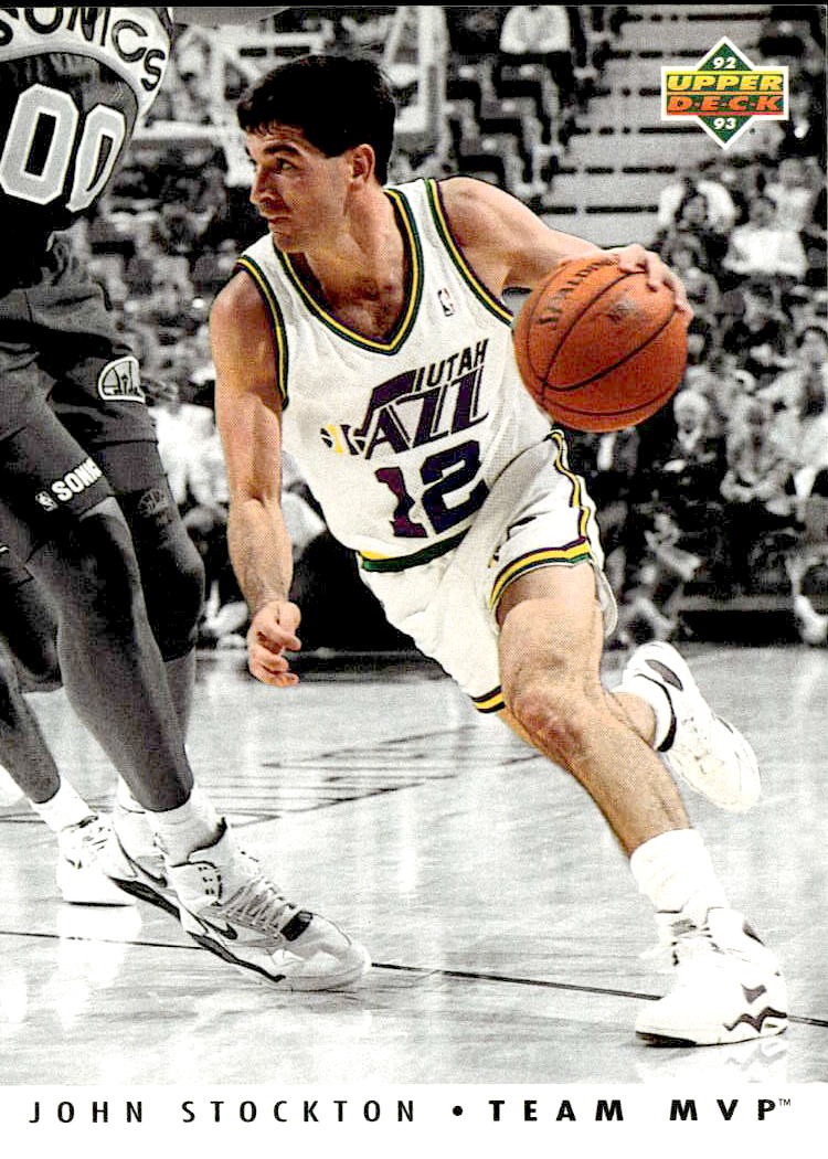 1992-93 Upper Deck #TM27 John Stockton Team MVPs