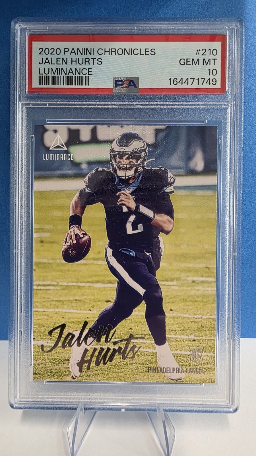 Jalen Hurts Panini Chronicles Luminance #210 Base