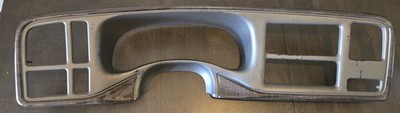  2002 GMC Yukon Denali Dash Radio Instrument Cluster Bezel Trim Woodgrain Gray