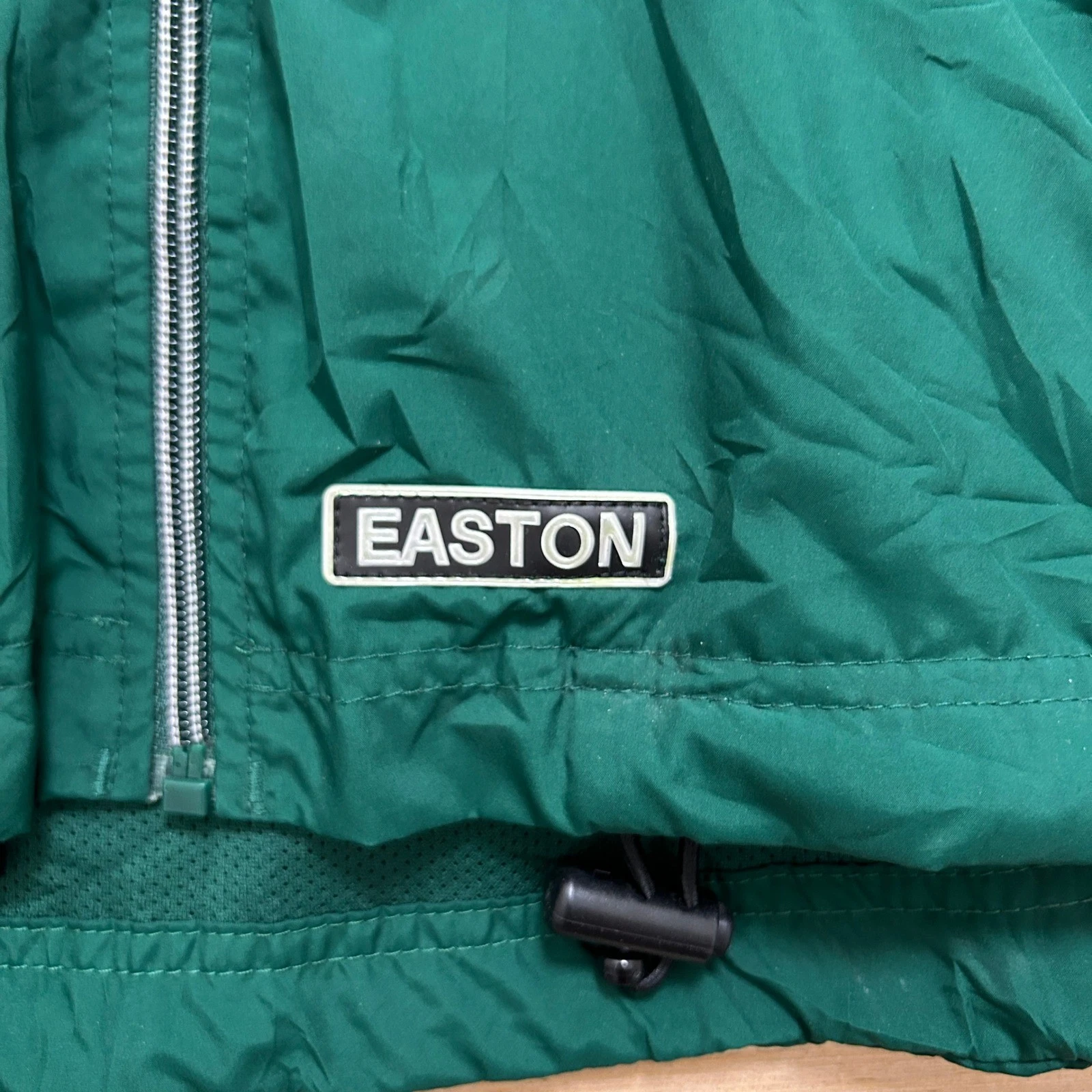 Easton Mens Forest Green Windbreaker Jacket Mesh Lined Full Zip L/XL - product detail image 2