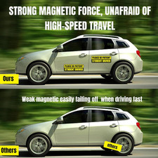 Student Driver Magnet for Car - 3-Pack Reflective Magnetic Bumper Sticker Set...