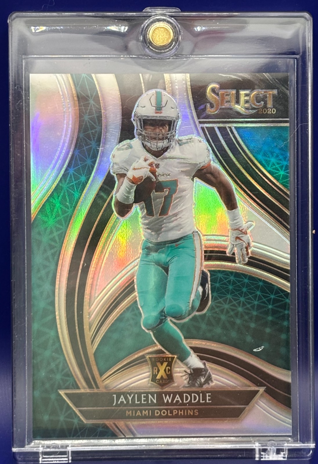 2020 PANINI SELECT 2021 XRC PRIZM REDEMPTION SILVER #412 JAYLEN WADDLE RC