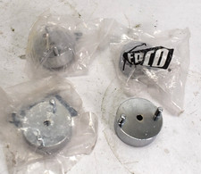 4 Epco Flange Sets Pinned 32mm Polished Chrome Curtain Rod Ends for 1-5/16" Dia