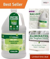 Bac-Out Natural Stain  Odor Remover   128 oz Enzyme Cleaner with Lime Scent