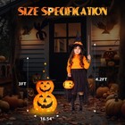 AplusChoice 2Pcs 3FT Halloween Collapsible Pumpkin Decorations 150 Lights Décor — photo 4