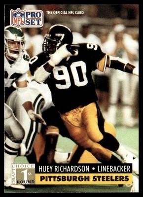 1991 Pro Set Huey Richardson Rookie #744