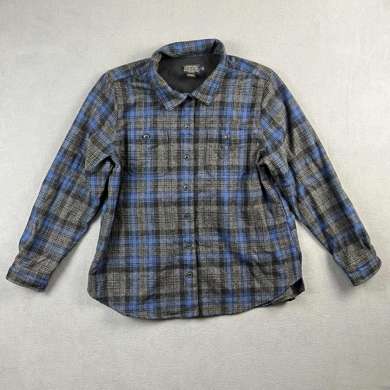 Pendleton Shirt Men Extra Large Blue Blue Virgin Wool Button Up Flannel Outdoor
Opens in a new windo
