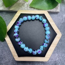 Handmade Bead Beaded Stackable 7  Plus Stretch Bracelet New Free Ship C1542