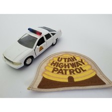 Roadchamps 1:43 Diecast Police Cruiser and Agency Patch (Utah Highway Patrol)