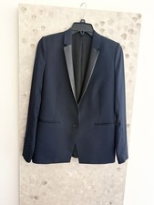 The Kooples Women  s Blazer w/ Leather Lapels Size 36