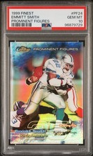 PSA 10 POP 1 1999 Finest #PF24 EMMITT SMITH Prominent Figures 01/25 Refractor