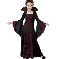 HexenkostüM Vampir FüR Kinder & Erwachsene, Halloween Verkleidung, Hexenkleid