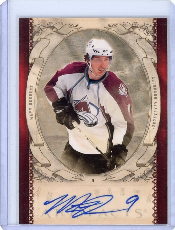 2010-11 Upper Deck Artifacts Matt Duchene Auto-Facts Auto Colorado Avalanche