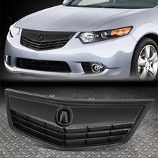 For 11-14 Acura TSX OE Style Matte Black Front Bumper Hood Grille Grill Assembly