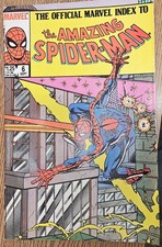 1985 Official Marvel Index To AMAZING SPIDER-MAN #6  Green Goblin cvrs 138-155