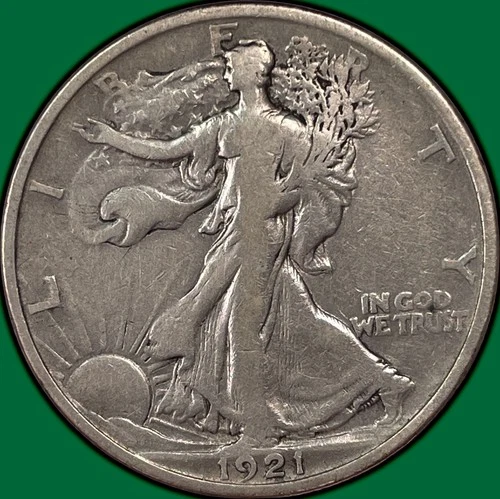 1921 Walking Liberty Half Dollar Very Fine VF Coin #33285