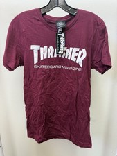 Thrasher Skate T-Shirt Burgandy unisex Size Small NWT