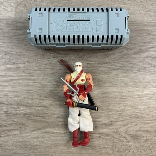 Hasbro GI Joe Code Name Storm Shadow Sigma Six 8" Action Figure w/ Weapons Case - Picture 1 of 4