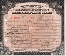 Prohibition Whisky Prescription Doctor Pharmacy Bar Philadelphia PA Ballentine