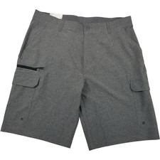 Iron Co Stretch Performance Hybrid Cargo Shorts Grey Size 38