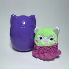 New Squishmallows Squishville Micromallow Series 1 Green Llama Alpaca Pink Dress