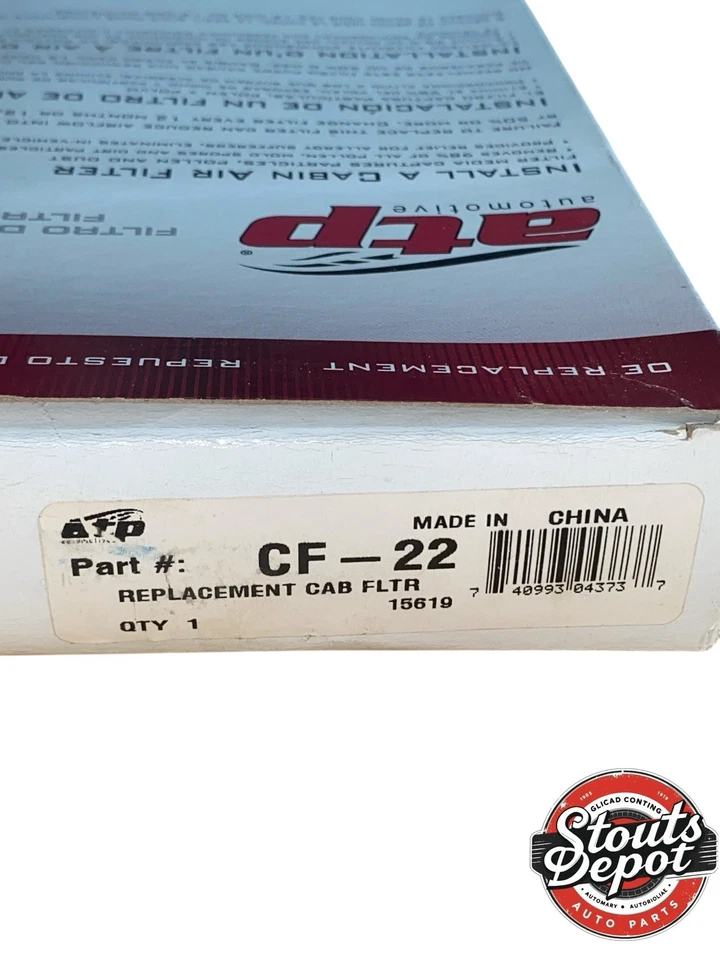 ATP CF-22 Replacement Cabin Air Filter New Old Stock - Image 2 of 4