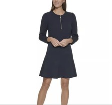 Tommy Hilfiger Dark Blue Long Sleeve Dress Size 10